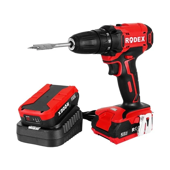 Rdx3365a C.drıll 10mm 0-350/0-1350rpm 30nm 2x Lı-ıon 18v/2.0ah 2 Ge ürün görseli 1