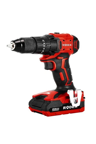 Rodex 3404 C.drıll 13mm 0-350/0-1350rpm 45nm 2x Lı-ıon 20v/2.0ah 2 Ge ürün görseli 1
