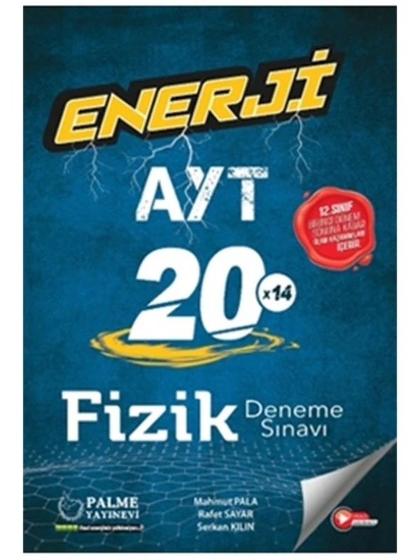 PALME YKS AYT ENERJİ FİZİK 20 X 14 DENEME SINAVI 1.DÖNEM ürün görseli 1