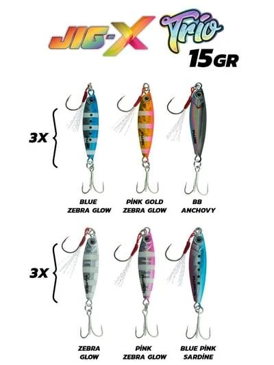 Fujin Jig-X Trio 3lü Micro Jig 15gr ürün görseli 1