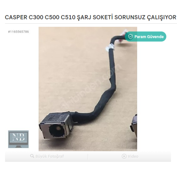 CASPER C300 C500 C510 ŞARJ SOKETİ SORUNSUZ ÇALIŞIYOR ürün görseli 1