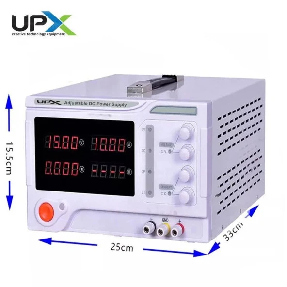 Upx K3050 0-30V 0-50A 10mv 10ma Tek Çıkışlı Dc Ayarlı Güç Kaynağı ürün görseli 1