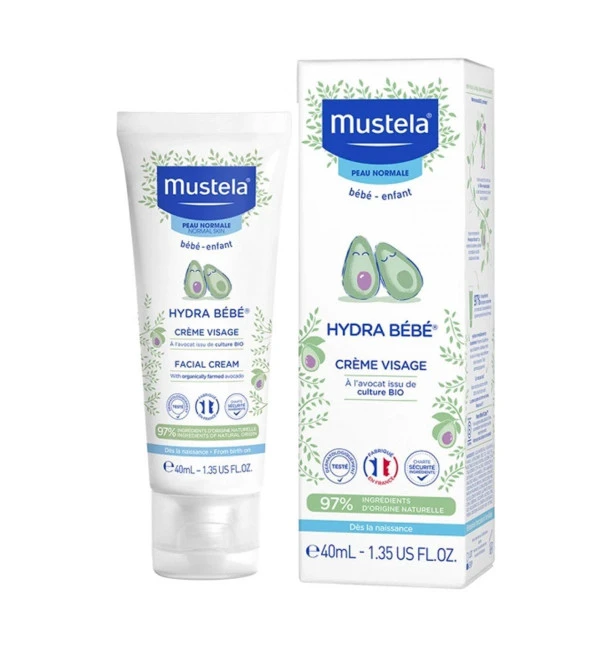 Mustela Hydra Bebek Yüz Kremi 40ml ürün görseli 1