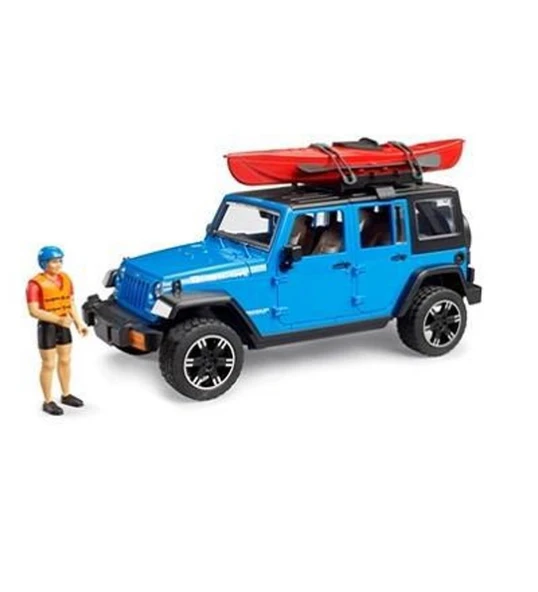 Bruder Jeep Wrangler U. Rubicon Kano Ve Sürücü BR02529 Lisanslı Ürün ürün görseli 1