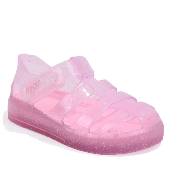 Igor S10265CC Star Glitter Pembe Ortopedik Günlük Kız Çocuk Sandalet ürün görseli 1