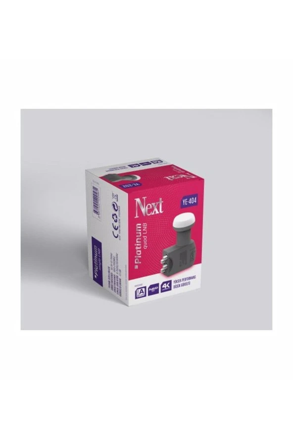 Next Quad Lnb 0.1 Db Ye-404 Orjinal 4 Lü Dörtlü Lnb ürün görseli 1