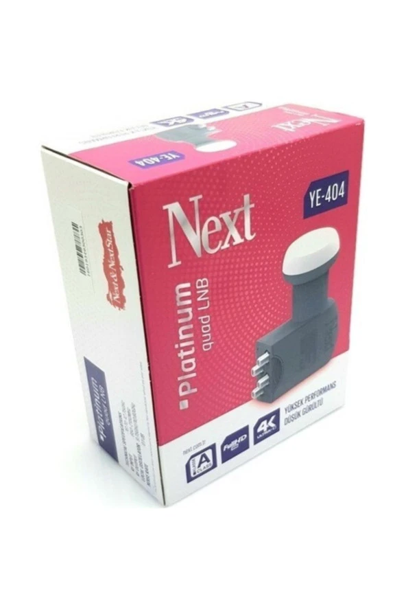 Next Ye-404 Platinum Quad Lnb 0.1db Full Hd 4k - Resim 4