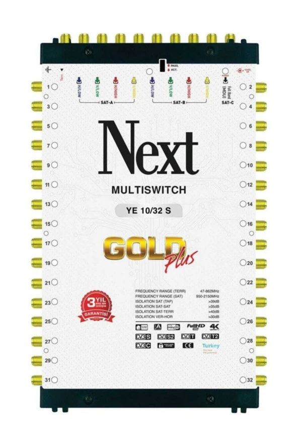 YE-10/32 Sonlu Multiswitch + Adaptör ürün görseli 1