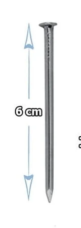 4 x 60 ÇELİK ÇİVİ DÜZ KANALSIZ ( 1 ADET FİYATIDIR ) ürün görseli 1