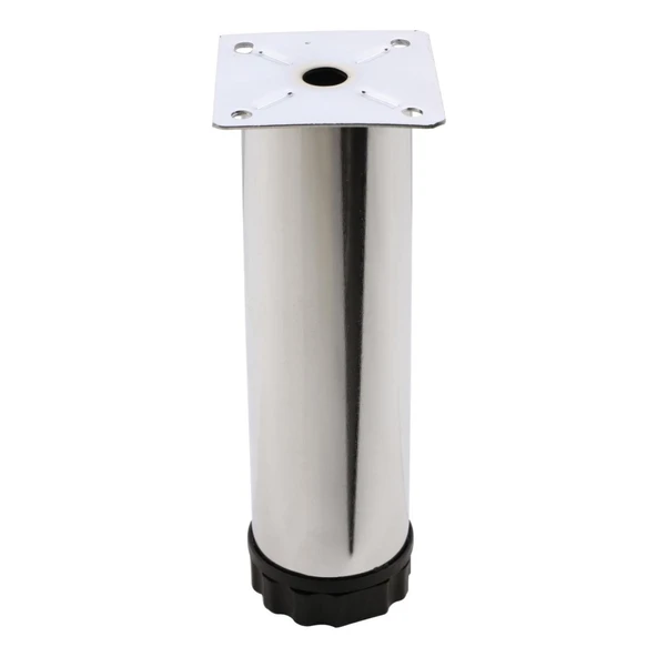 METAL BAZA AYAK 12 CM KROM ( 1 ADET FİYATIDIR ) ürün görseli 1