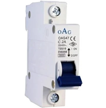 OAG 2 AMPER 3000kA C2 OTOMAT SİGORTA ürün görseli 1
