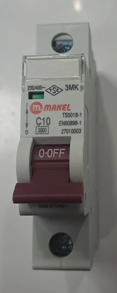 MAKEL 10 AMPER C10 OTOMAT SİGORTA ürün görseli 1