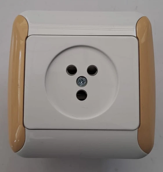 GÜNSAN SIVA ALTI TELEFON PRİZİ KREM / BEYAZ ürün görseli 1