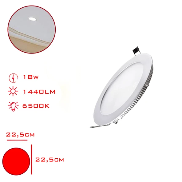 LEVA 18W LED PANEL 6500K 1440 LUMEN BEYAZ IŞIK LV-3094 ürün görseli 1