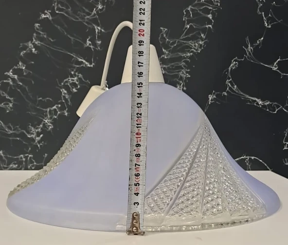 RENKLİ CAM AVİZE ( çap : 39cm ) - Resim 2