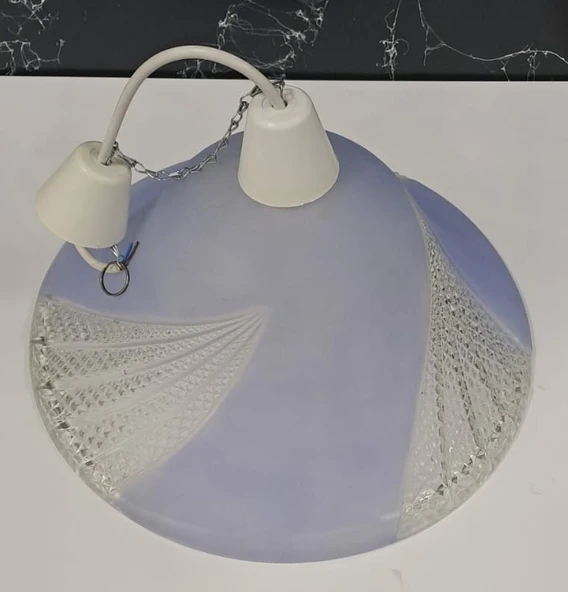 RENKLİ CAM AVİZE ( çap : 39cm ) - Resim 5