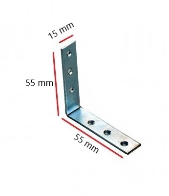L MASA GÖNYE / BAŞ KÖŞE BAĞLANTI / ( 15 x 55 x 55 mm ) / L KÖŞE ürün görseli 1