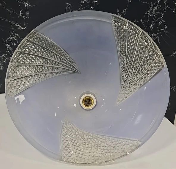 RENKLİ CAM AVİZE ( çap : 39cm ) - Resim 4