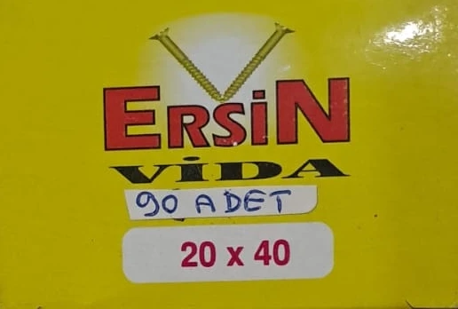 20X40 AĞAÇ VİDASI DÜZ BAŞLI ( 90 ADET ) - Resim 2