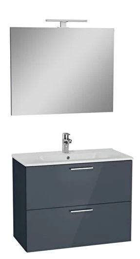 HİLTON BANYO DOLABI - MIA 80 ANTRASİT GRİ ürün görseli 1