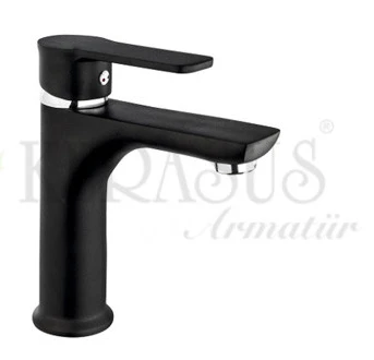 KERASUS COSMOS SERİSİ - MİX LAVABO BATARYASI 35Ø MAT SİYAH ürün görseli 1