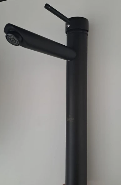 KERASUS PLATİNUM SERİSİ - ÇANAK LAVABO BATARYASI - 15 cm GAGALI - MAT SİYAH ürün görseli 1