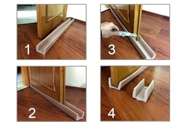 KAPI ALTI GEÇMELİ EŞİK SÜNGERİ 90 cm BEYAZ - Resim 2