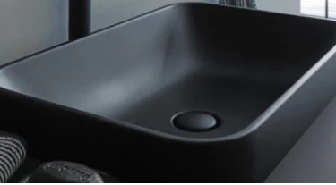 LOFT ÇANAK LAVABO 40X60cm TURAVİT - MAT SİYAH ürün görseli 1