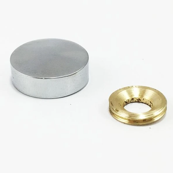 Krom Vida Tapası 15mm - 10 lu paket ürün görseli 1