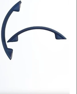 64 MM PLASTİK KULP TURKUAZ - Resim 2