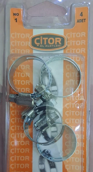 ÇİTOR HORTUM KELEPÇESİ 4 LÜ CTR-045 18-25 mm ürün görseli 1