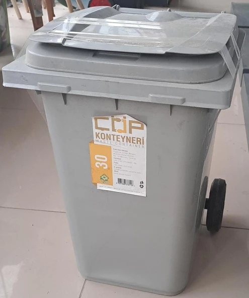ÇÖP KONTEYNER 30 Lt. ÇETİN GRİ ( H : 48 x 33 x 40 cm ) ürün görseli 1