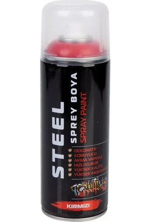 STEEL SPREY BOYA 400 ml - KIRMIZI ürün görseli 1