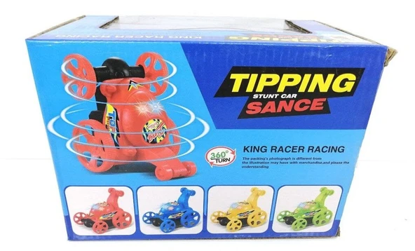 ŞİRİN OYUNCAK - TIPPING STUNT CAR - UZAKTAN KUMANDALI PİLLİ ÇILGIN ARABA SR038 ( İLERİ - GERİ ) ürün görseli 1