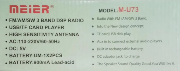 MEİER M-U73 RADYO - Resim 2