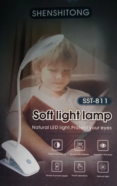 BZD-574 ŞARJLI KIŞKAÇLI DOKUNMATİK LED MASA LAMBASI ürün görseli 1