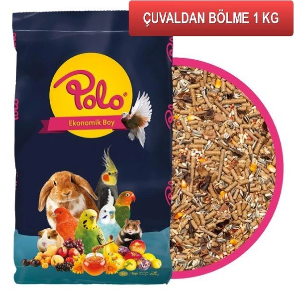 Polo Karışık Tavşan Kemirgen Yemi (ÇUVALDAN BÖLME) 1 Kg ürün görseli 1
