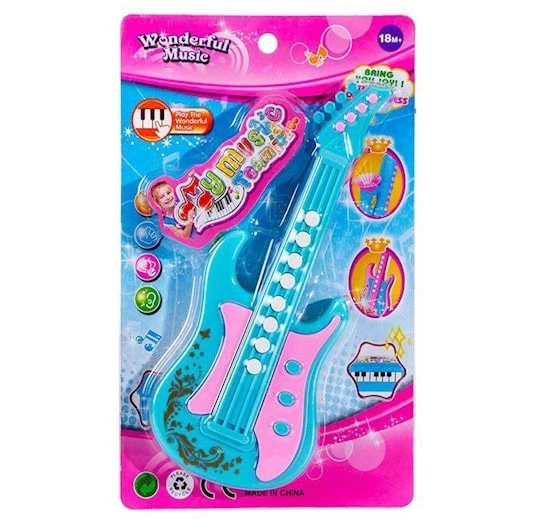 KARTELADA MİNİ PİLLİ GİTAR 107-1B ürün görseli 1