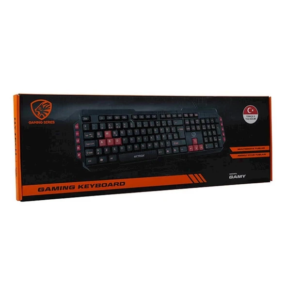 HYTECH HYK-46 GAMYSİYAH  OYUNCU KLAVYESİ - Resim 2