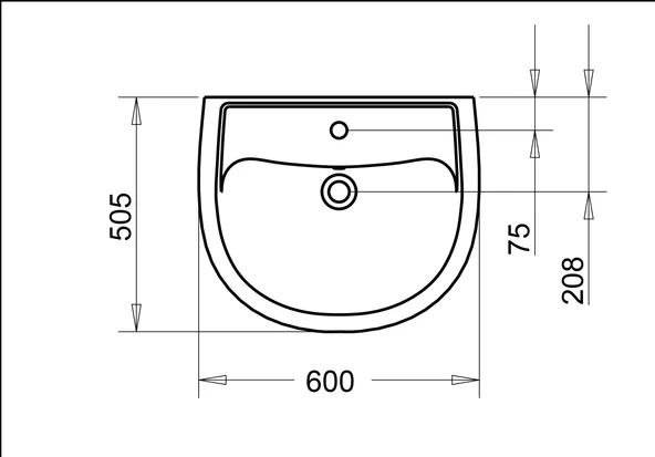 ALİZE LAVABO 50X60cm TURAVİT - Resim 3