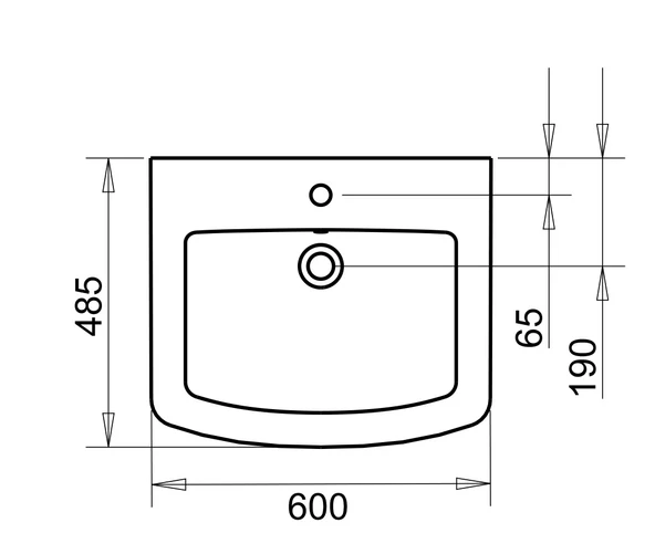 PLAZA LAVABO 50X60cm TURAVİT - Resim 3