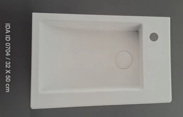 İDA ETEJERLİ LAVABO 32X50cm TURAVİT - Resim 3