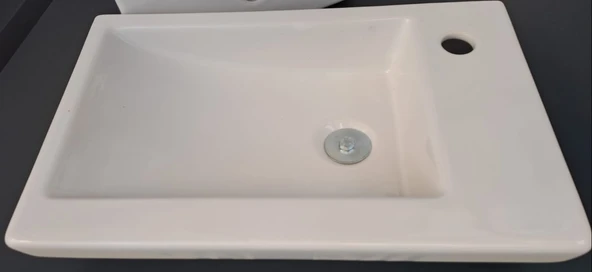 İDA ETEJERLİ LAVABO 32X50cm TURAVİT ürün görseli 1