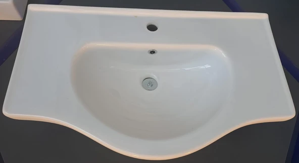 YAKAMOZ ETEJERLİ LAVABO 80cm TURAVİT ürün görseli 1