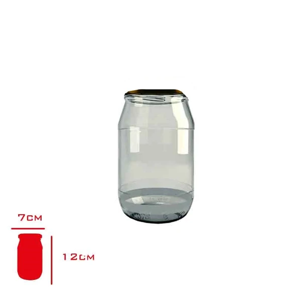 370 CC CEREN CAM KAVANOZ  63 mm KAPAKSIZ ürün görseli 1
