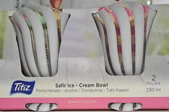 TİTİZ DONDURMA KASESİ - TATLI KASESİ ( 2 Lİ ) AP-9197 - Resim 5
