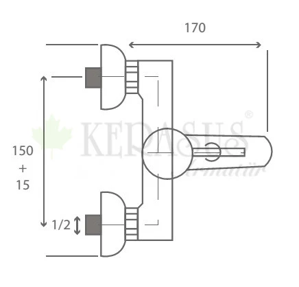 KERASUS RUBY SERİSİ - MİX BANYO BATARYASI ( R03 MOR ) 35Ø - Resim 2