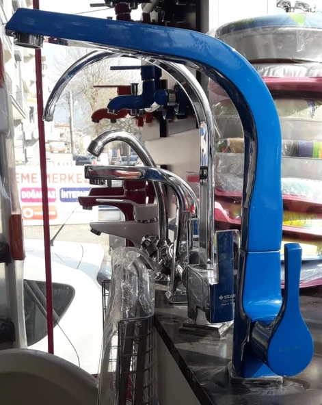 KERASUS SUN SERİSİ - MİX KUĞU EVYE BATARYASI 35Ø MAVİ ürün görseli 1
