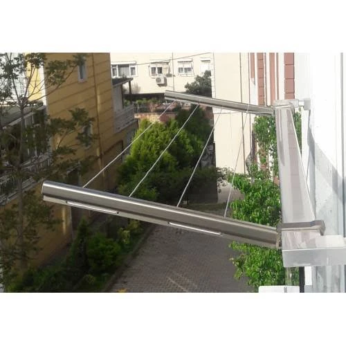 BALKON İÇİN KARE PROFİL ALÜMİNYUM ÇAMAŞIR KURUTMALIĞI ürün görseli 1
