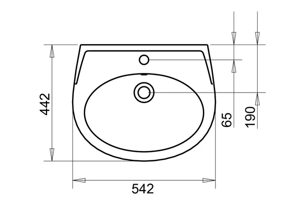 POLO LAVABO 45X55cm TURASER - Resim 3